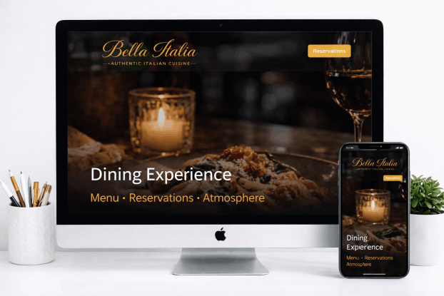 One Page Website Example